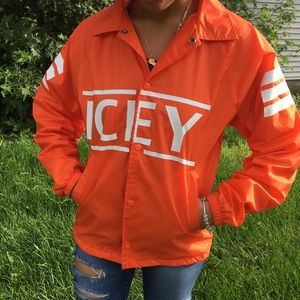 ICEY orange windbreaker!